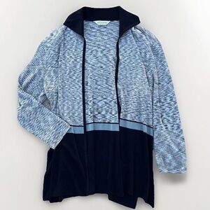 Exclusively MISOOK Woman Open Front Collared Cardigan